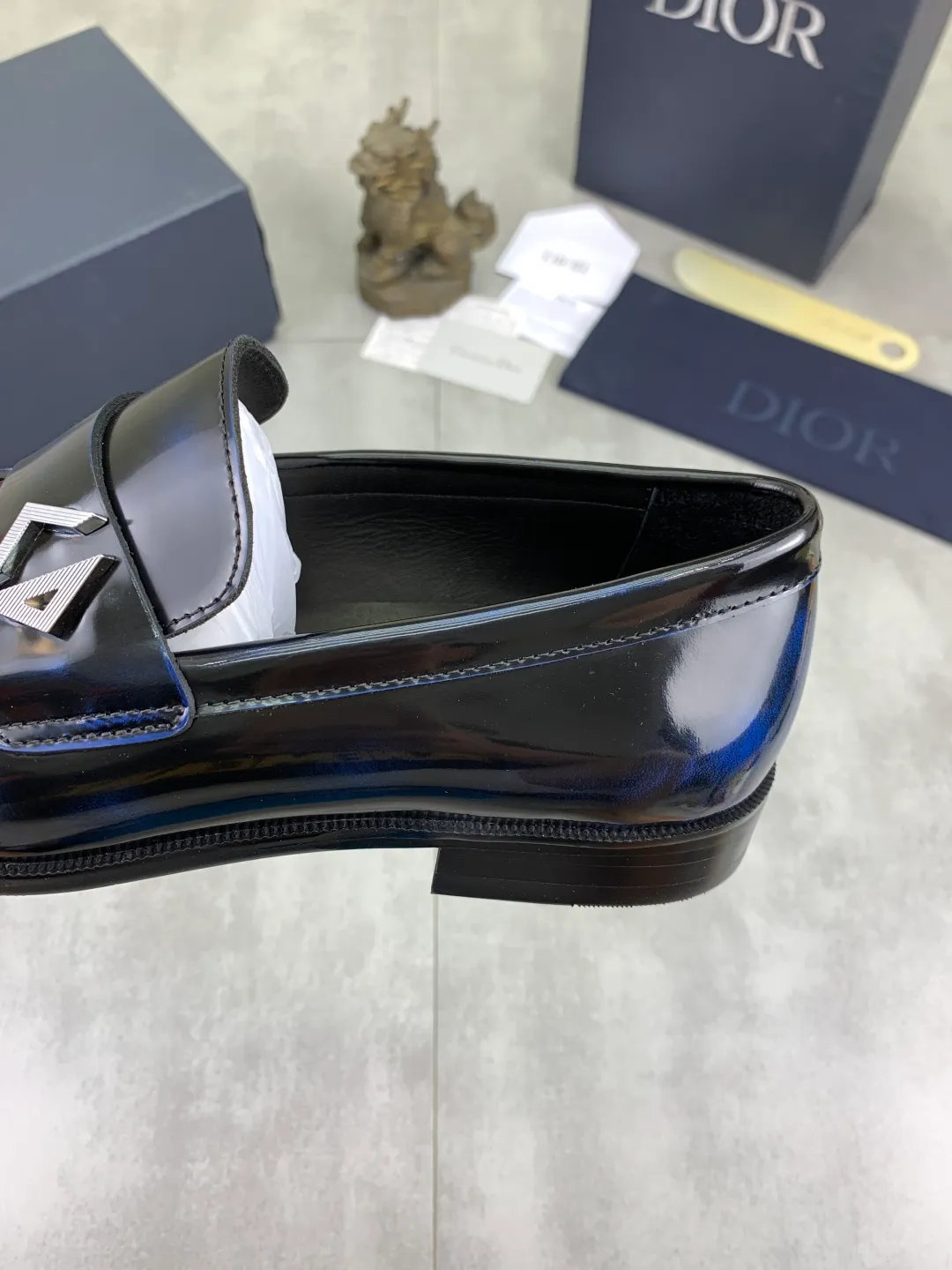Men's men's shoes 💰P560 new style 💰high version 💎💎💎Dior original version! Top Italian purchasing agent! Men's business casual leather shoes, original imported open-edge beaded calfskin upper, ultimate texture, gentlemanly style, imported water-dyed cowhide inside, top-quality original Italian rubber outsole, first-class workmanship, top quality! Size: 39-44 (45 customized) 4️⃣ colors available